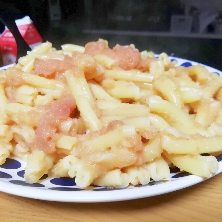 たらこクリームショートパスタ